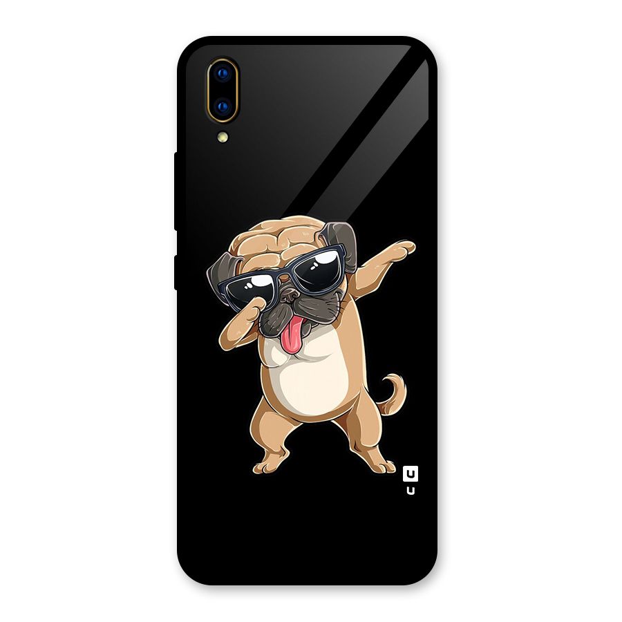 Cool Dab Dog Glass Back Case for Vivo V11 Pro