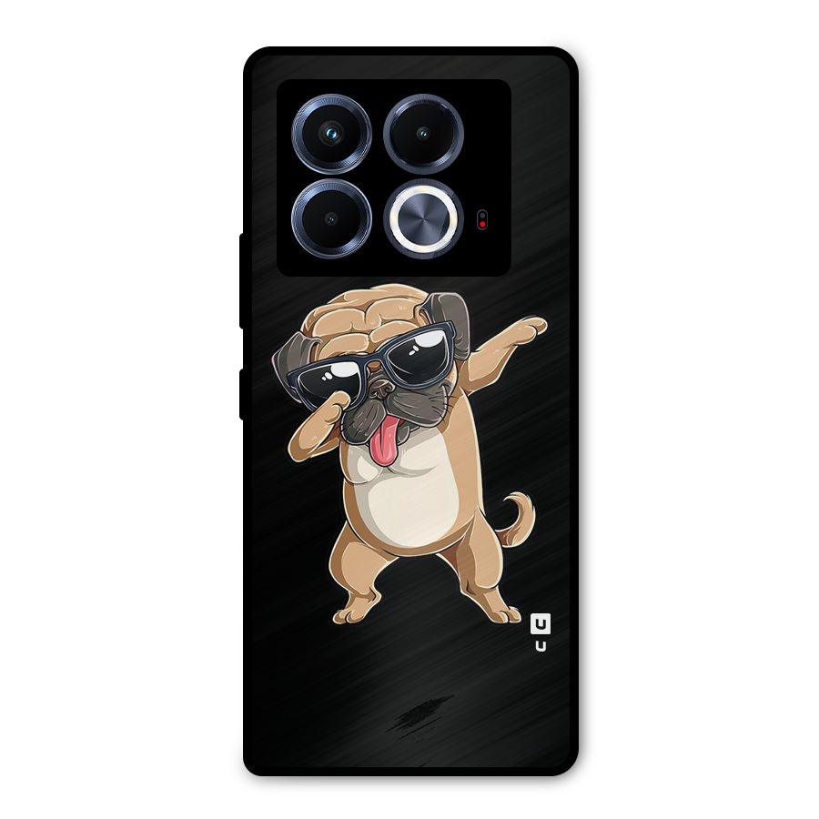 Cool Dab Dog Metal Back Case for Infinix Note 40 5G