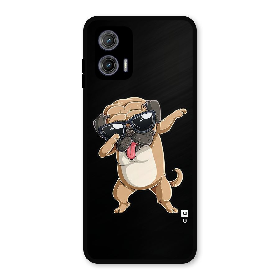 Cool Dab Dog Metal Back Case for Moto G73