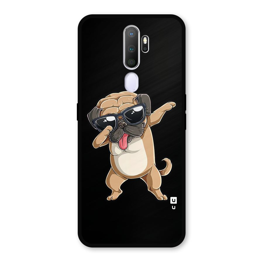 Cool Dab Dog Metal Back Case for Oppo A9 (2020)