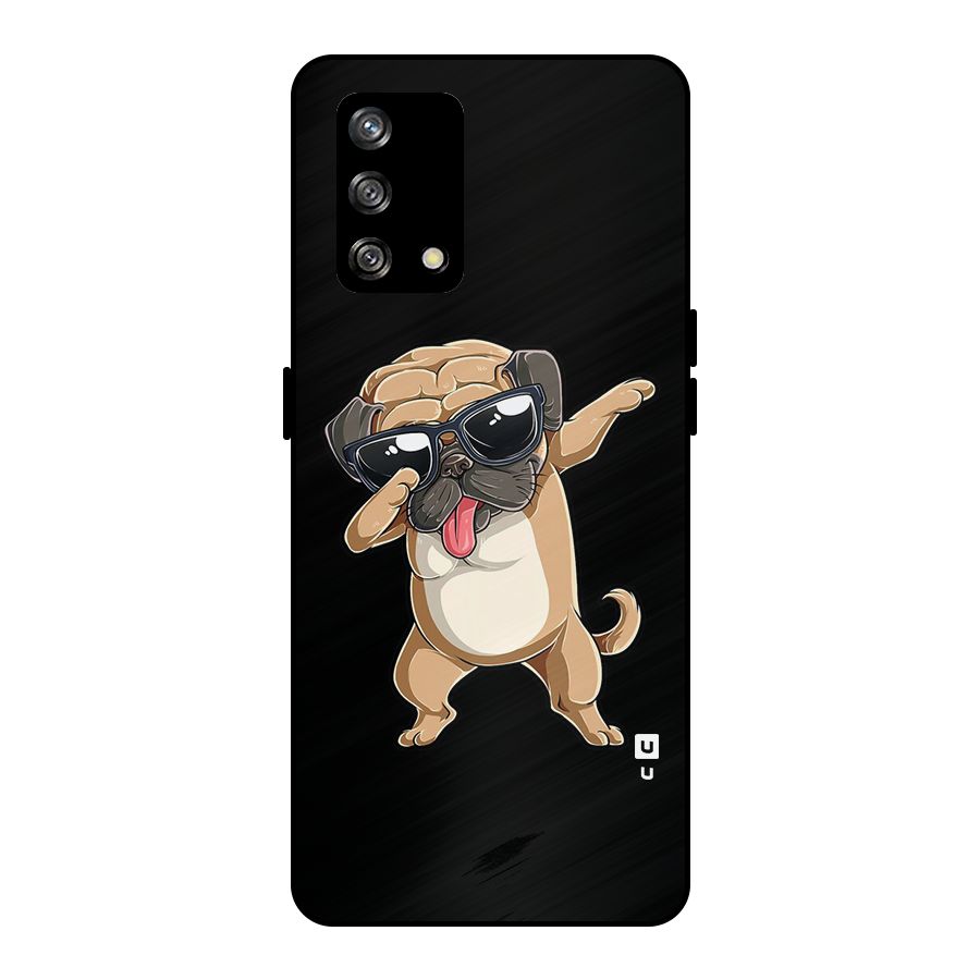 Cool Dab Dog Metal Back Case for Oppo F19