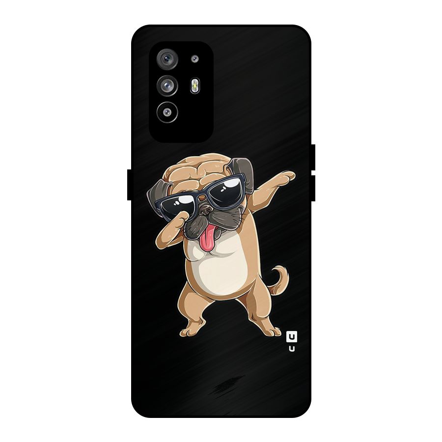 Cool Dab Dog Metal Back Case for Oppo F19 Pro Plus 5G
