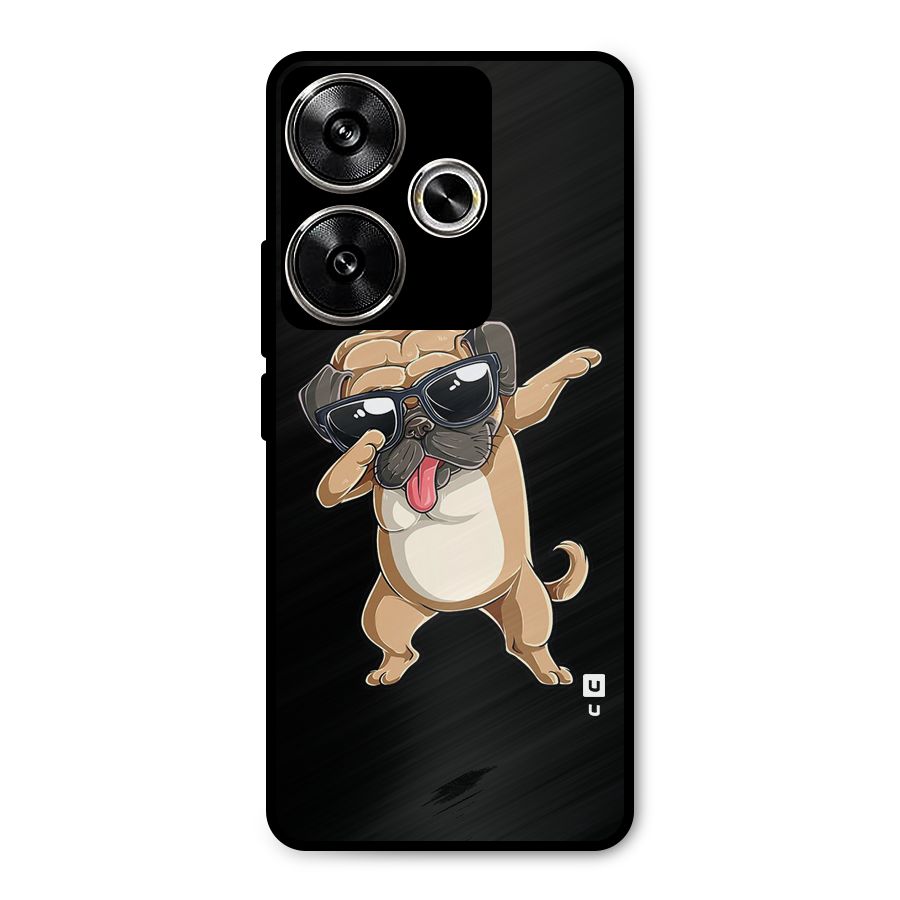 Cool Dab Dog Metal Back Case for Poco F6