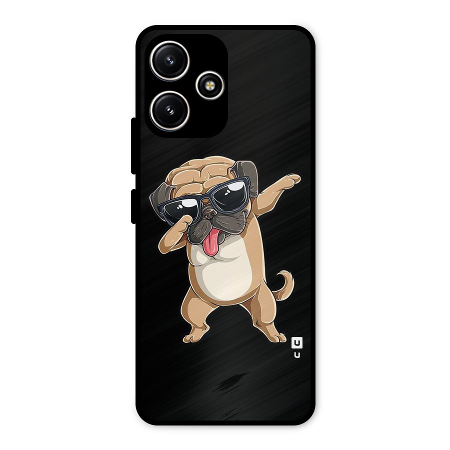 Cool Dab Dog Metal Back Case for Poco M6 Pro