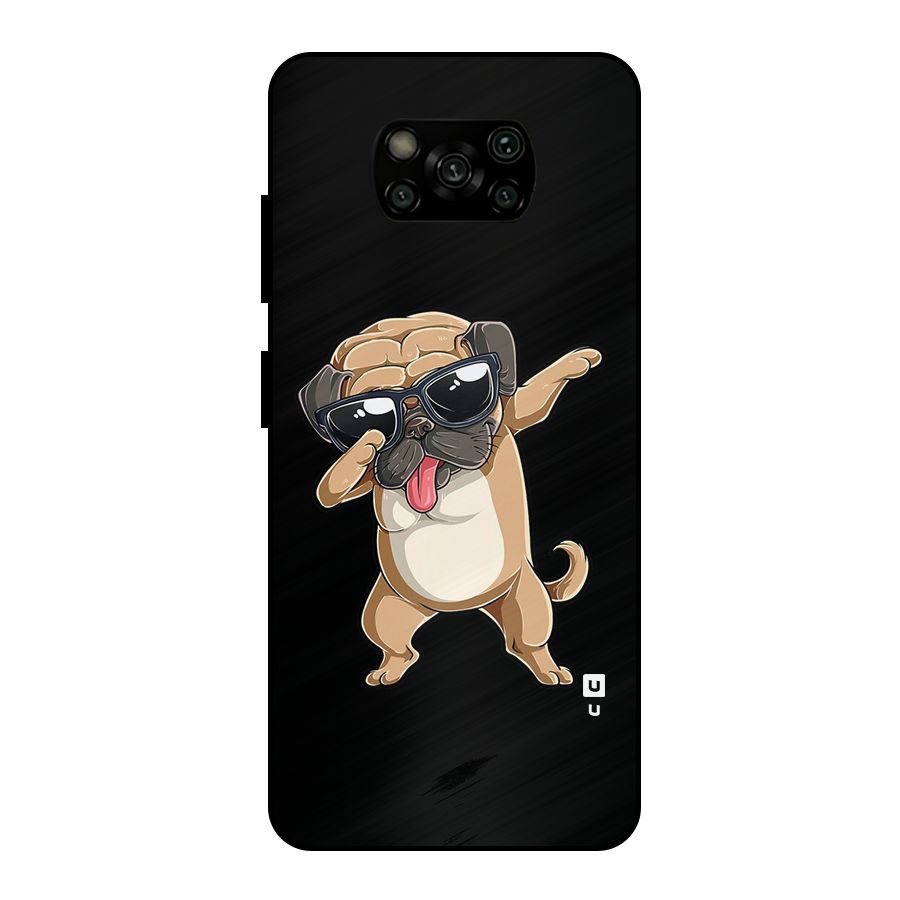 Cool Dab Dog Metal Back Case for Poco X3