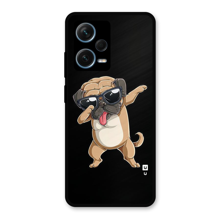 Cool Dab Dog Metal Back Case for Redmi Note 12 Pro Plus 5G