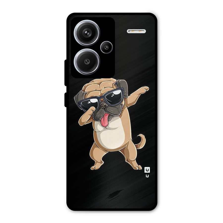 Cool Dab Dog Metal Back Case for Redmi Note 13 Pro Plus