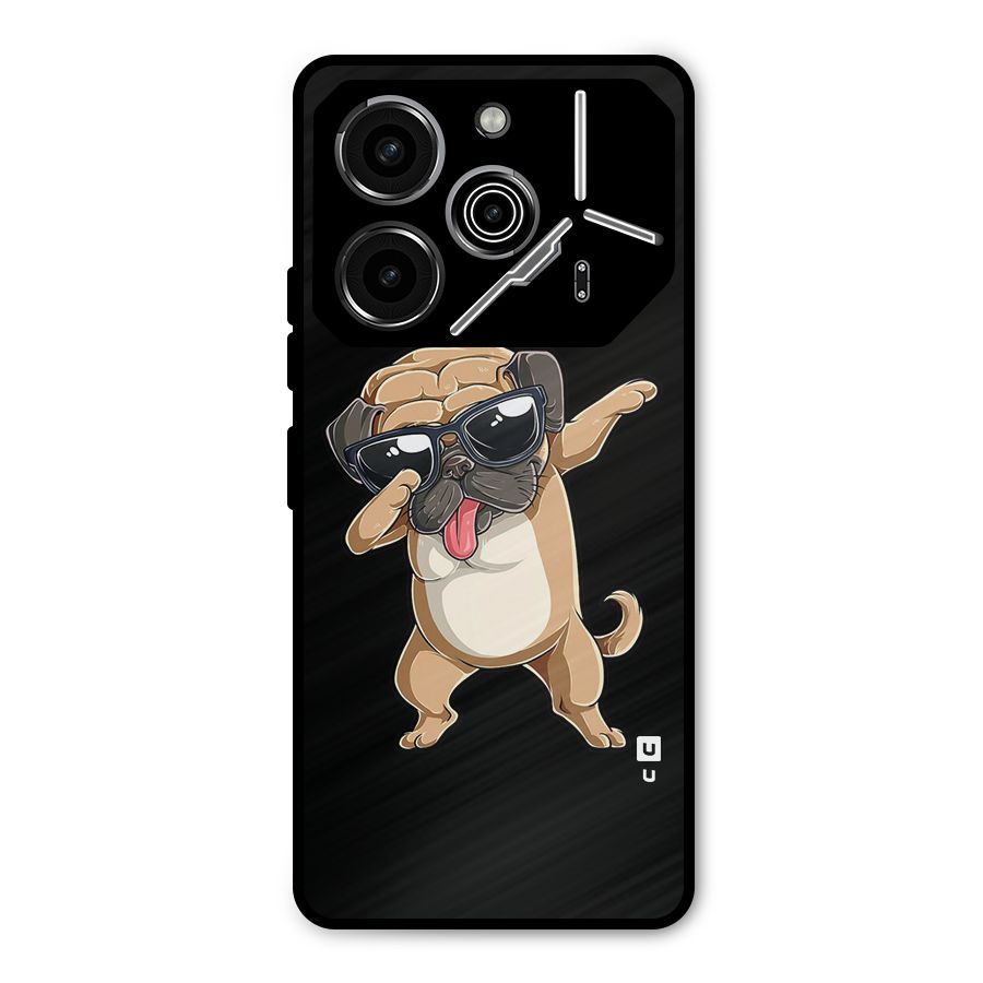 Cool Dab Dog Metal Back Case for Tecno Pova 6 Pro