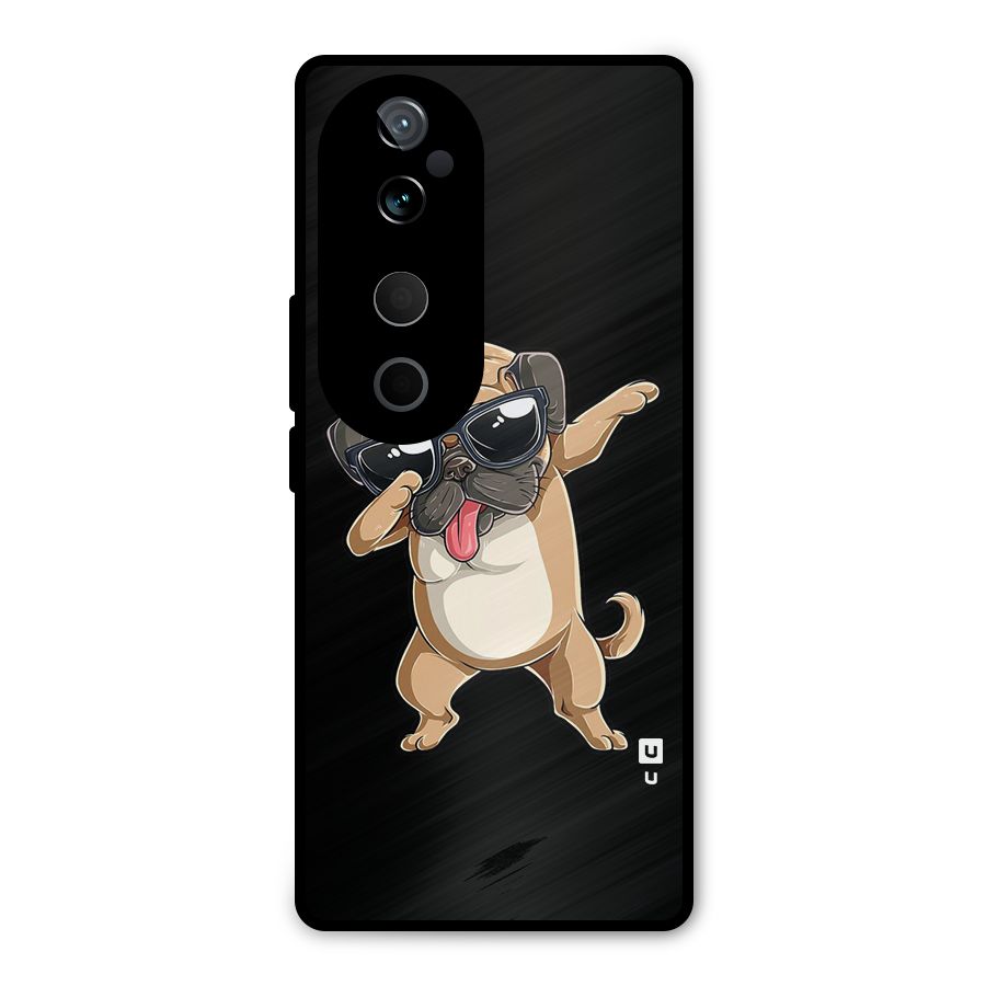 Cool Dab Dog Metal Back Case for Vivo T3 Ultra