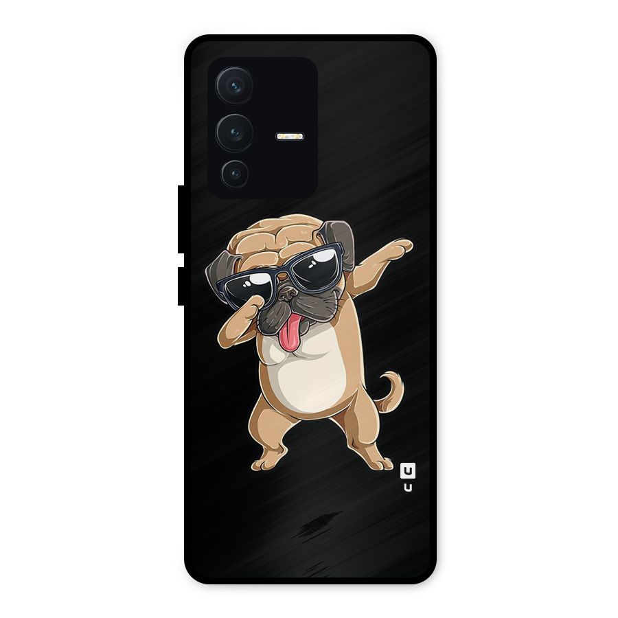 Cool Dab Dog Metal Back Case for Vivo V23 5G