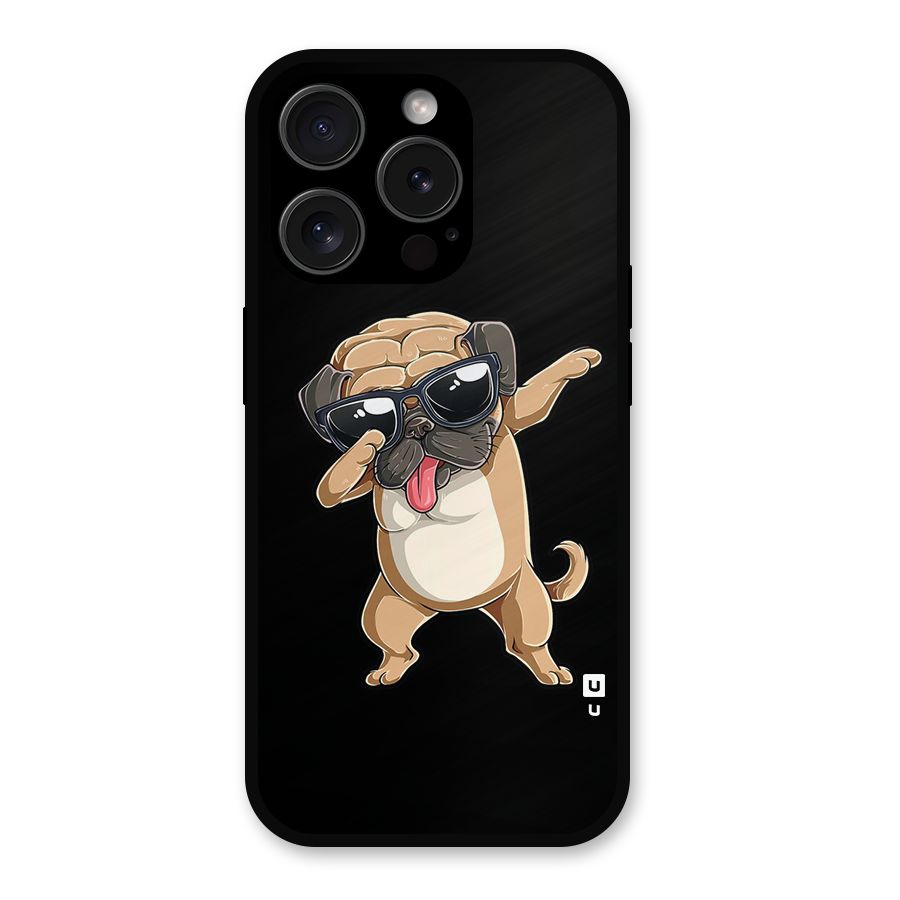 Cool Dab Dog Metal Back Case for iPhone 15 Pro