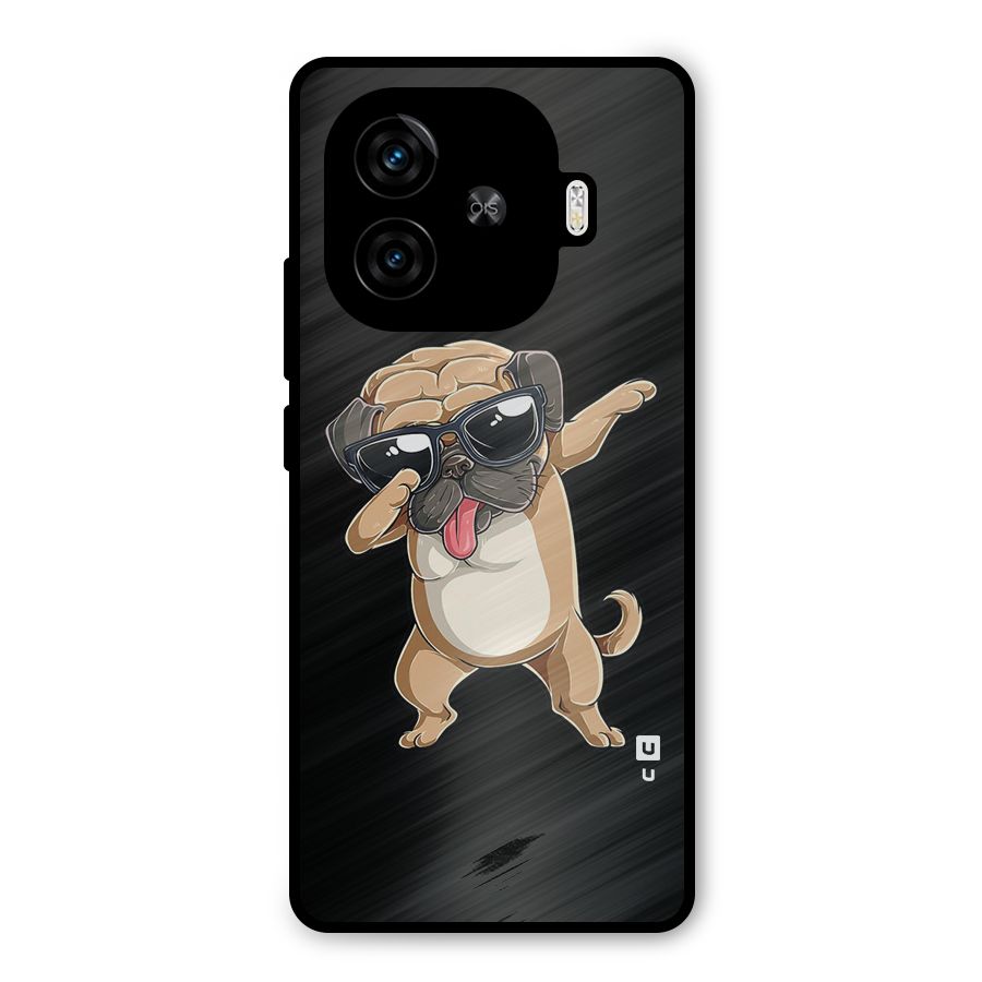 Cool Dab Dog Metal Back Case for iQOO Z9 Turbo