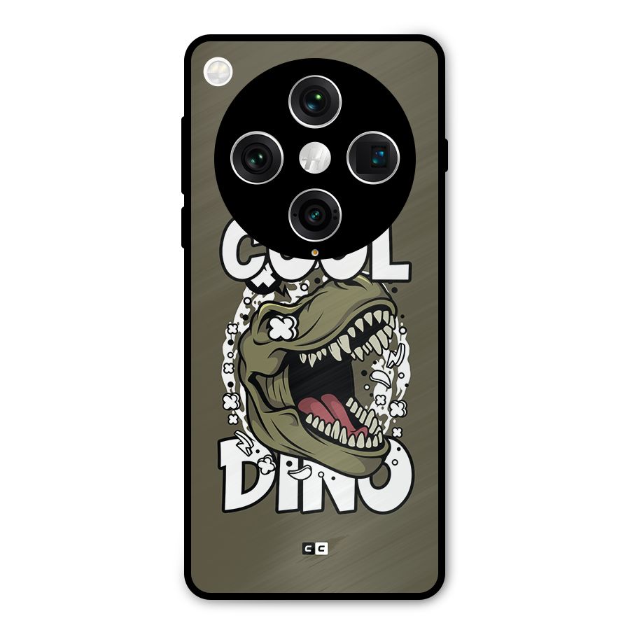 Cool Dino Metal Back Case for Oppo Find X8 Pro