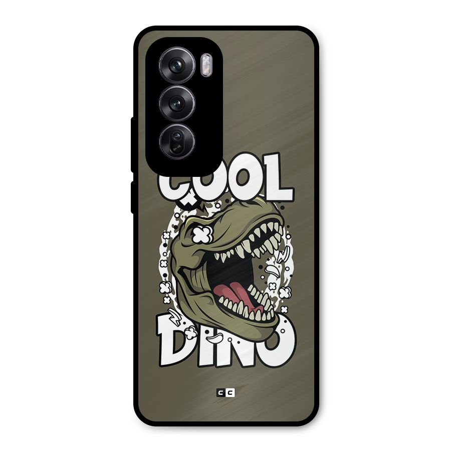 Cool Dino Metal Back Case for Oppo Reno12 Pro