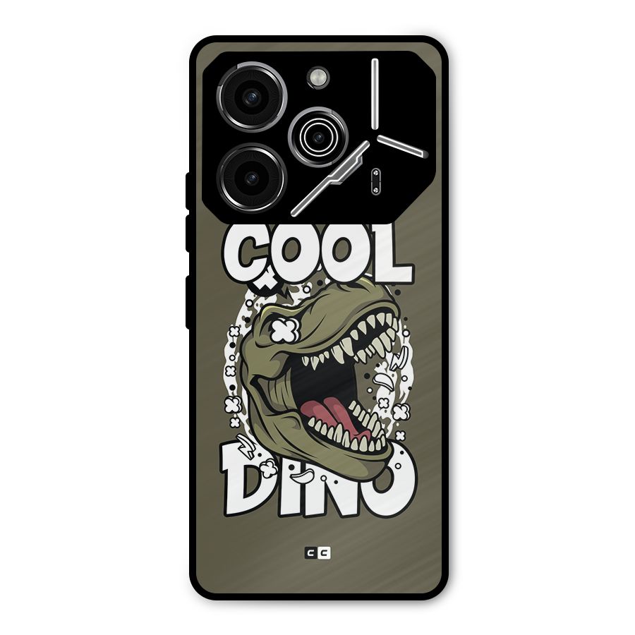 Cool Dino Metal Back Case for Tecno Pova 6 Pro