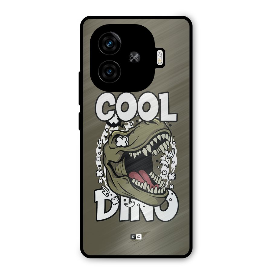 Cool Dino Metal Back Case for iQOO Z9 Turbo