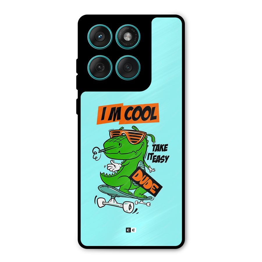 Cool Dude Metal Back Case for Motorola Edge 60 Fusion