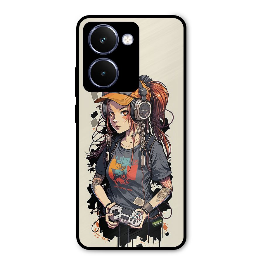 Cool Gamer Girl Metal Back Case for Realme P3 Ultra