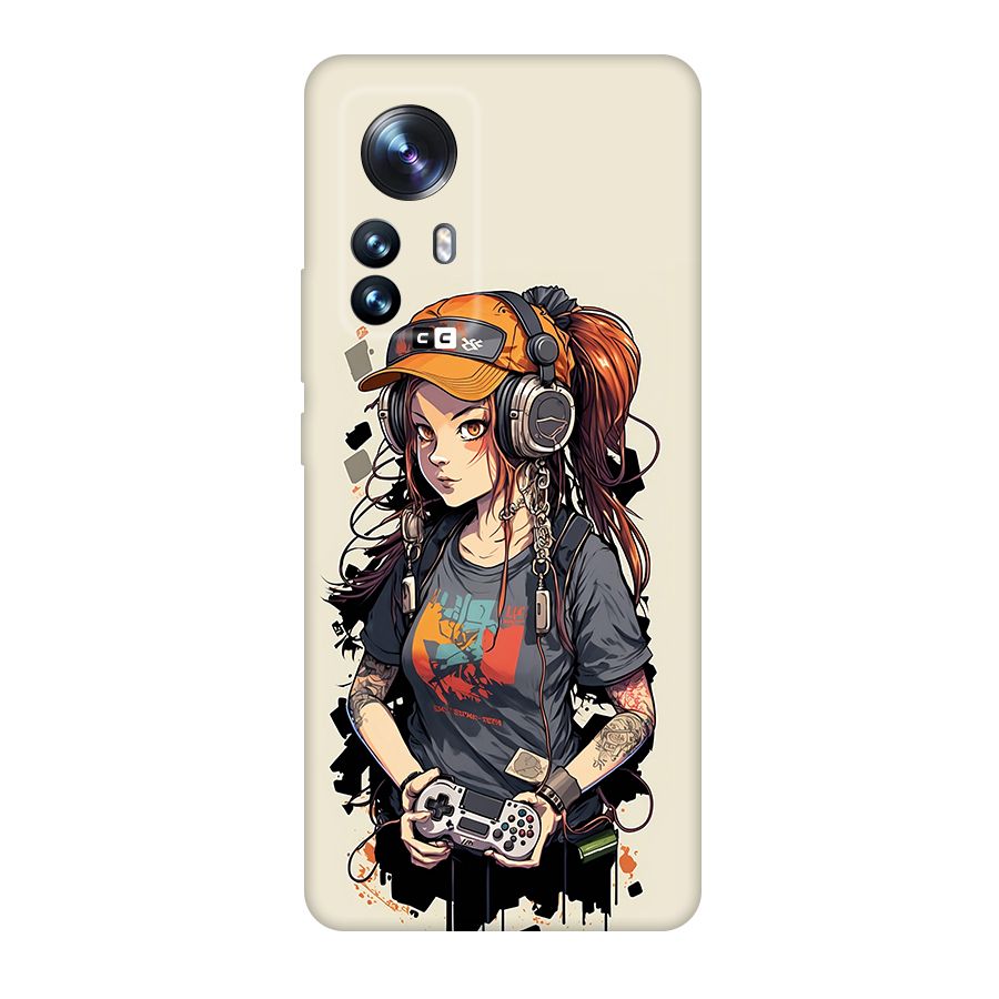 Cool Gamer Girl Original Polycarbonate Back Case for Xiaomi 12 Pro