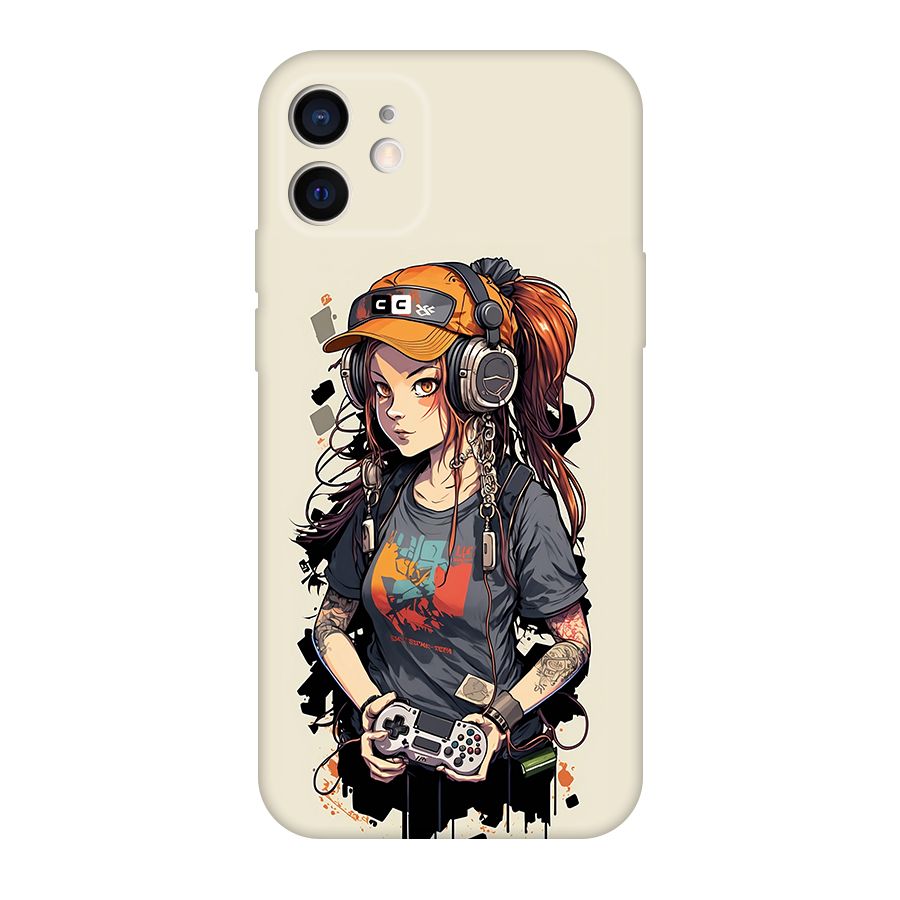 Cool Gamer Girl Original Polycarbonate Back Case for iPhone 12