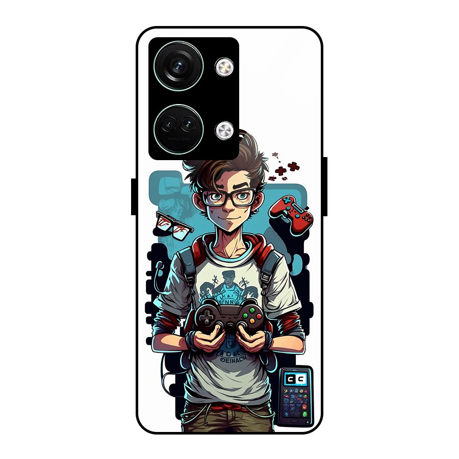 Cool Gamer Guy Glass Back Case for Oneplus Nord 3