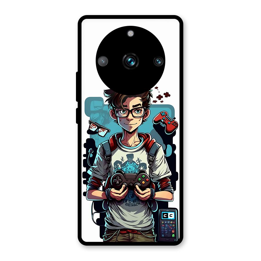 Cool Gamer Guy Glass Back Case for Realme Narzo 60 Pro