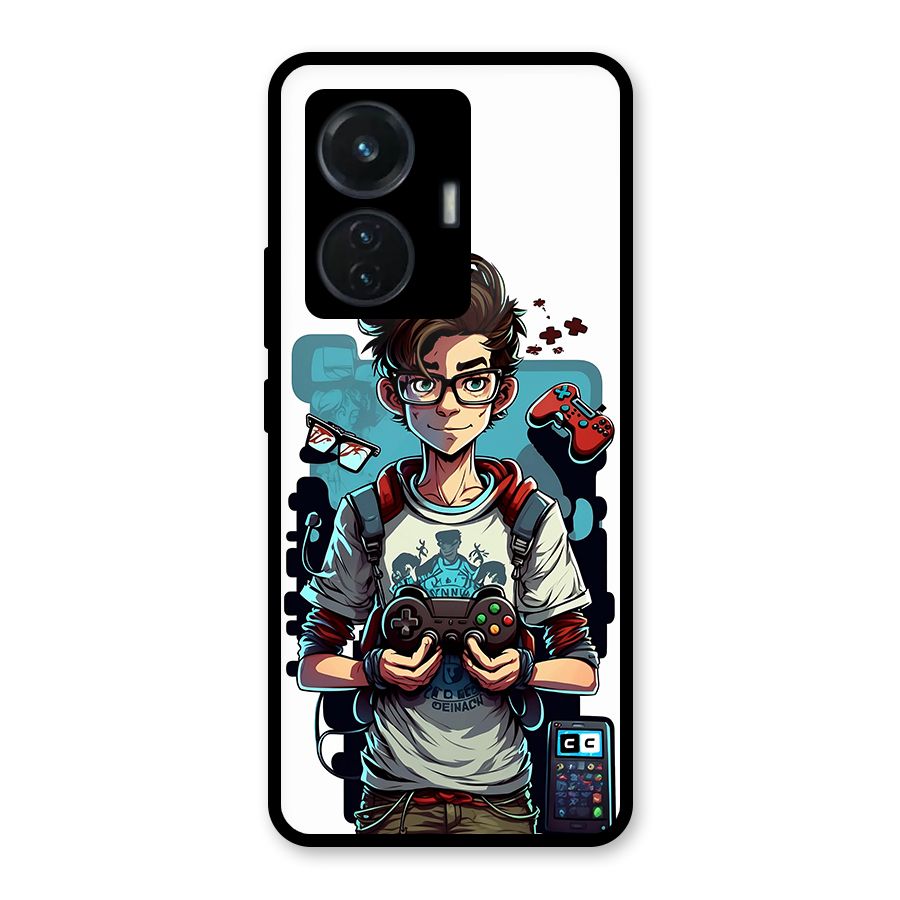Cool Gamer Guy Glass Back Case for iQOO Z6 44W