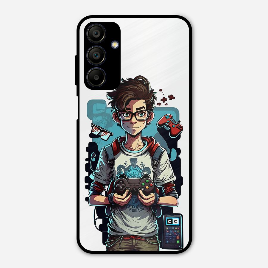 Cool Gamer Guy Metal Back Case for Galaxy A15 5G