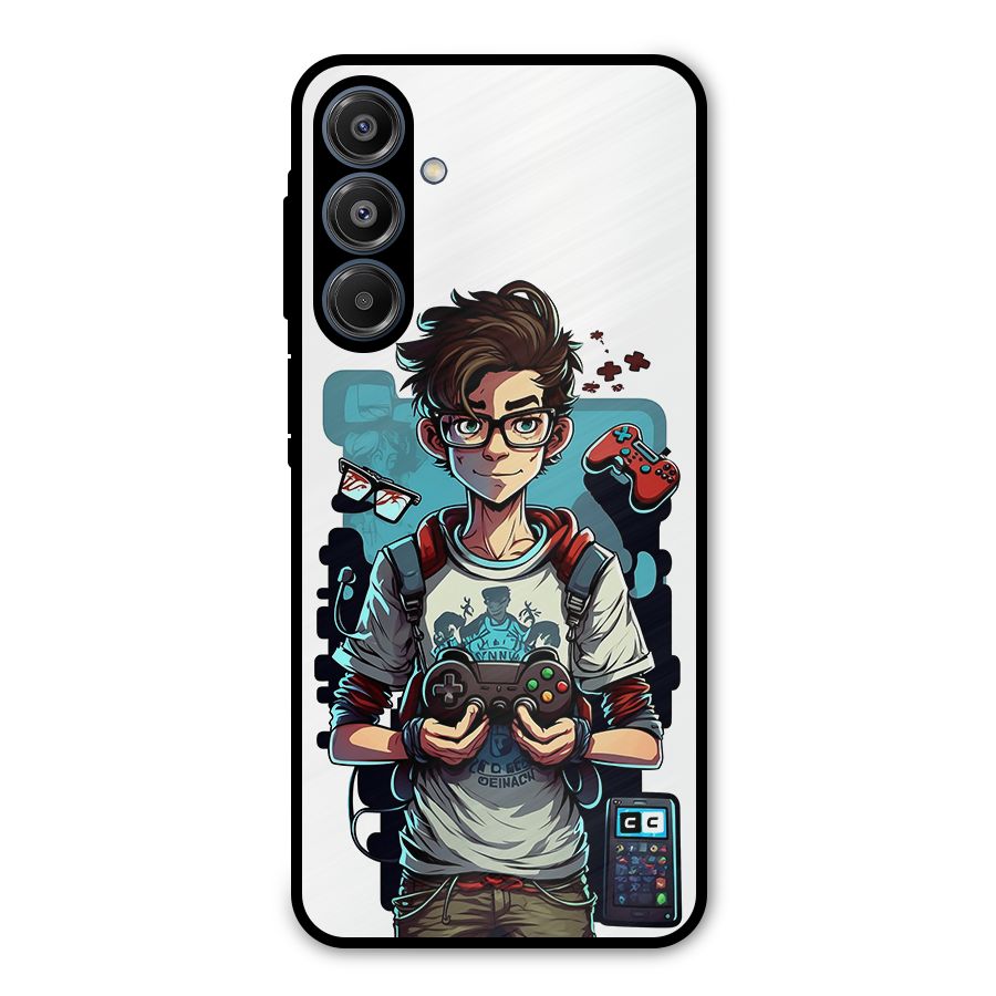 Cool Gamer Guy Metal Back Case for Galaxy A16 5G