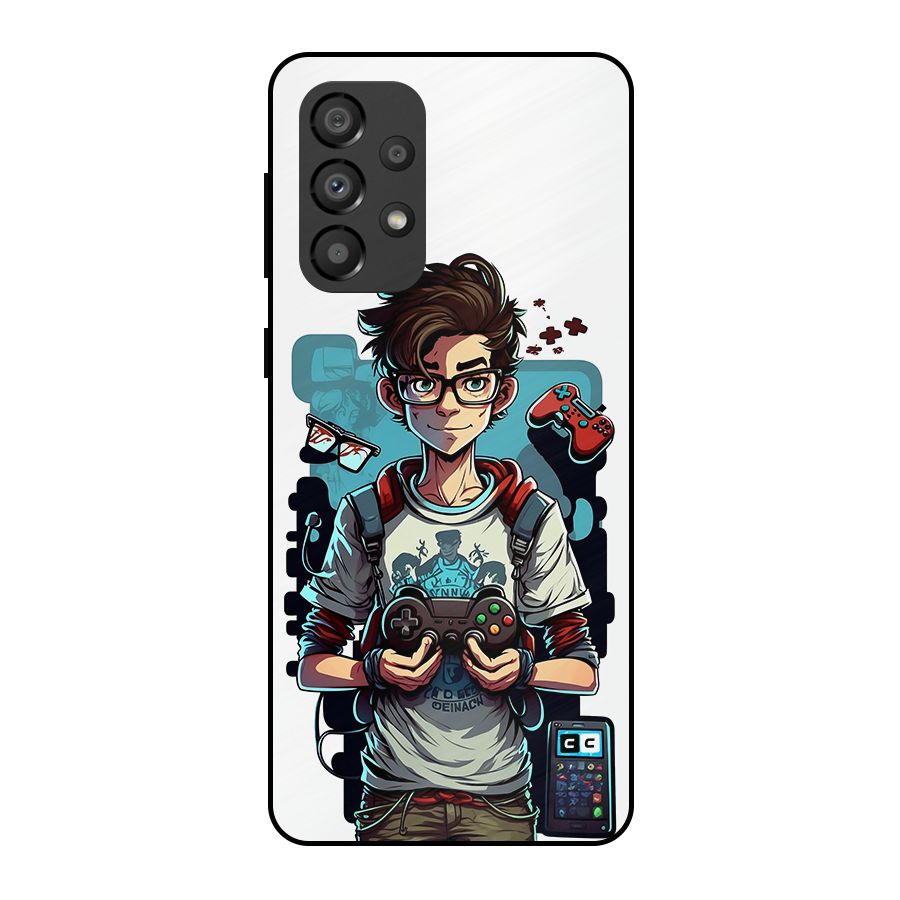 Cool Gamer Guy Metal Back Case for Galaxy A33 5G