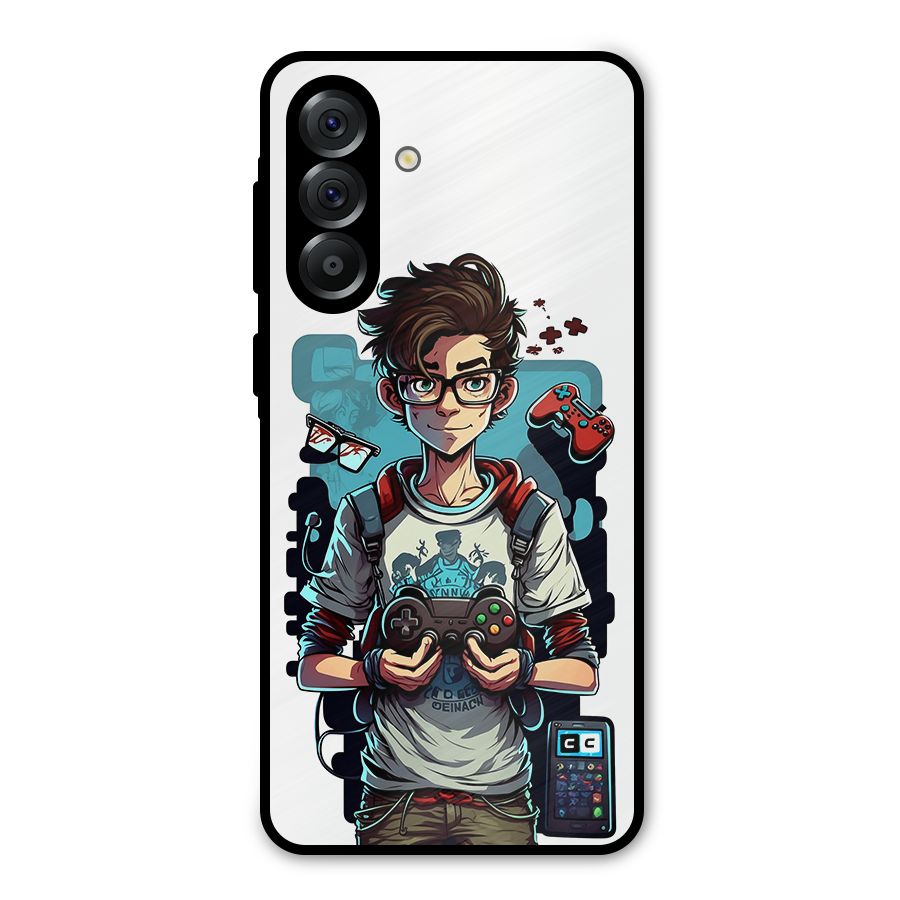 Cool Gamer Guy Metal Back Case for Galaxy A36