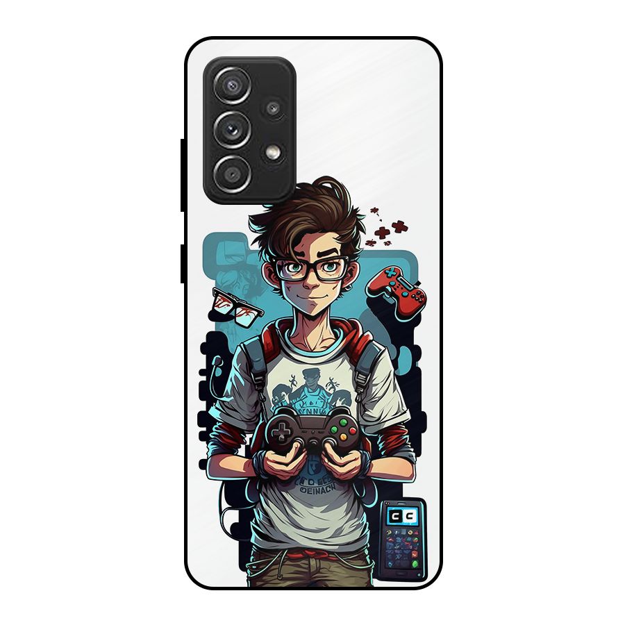 Cool Gamer Guy Metal Back Case for Galaxy A52s 5G