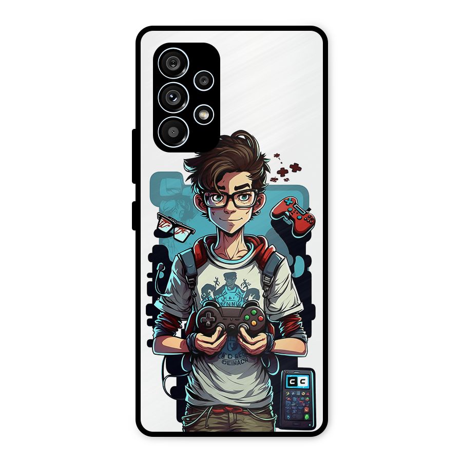 Cool Gamer Guy Metal Back Case for Galaxy A53 5G