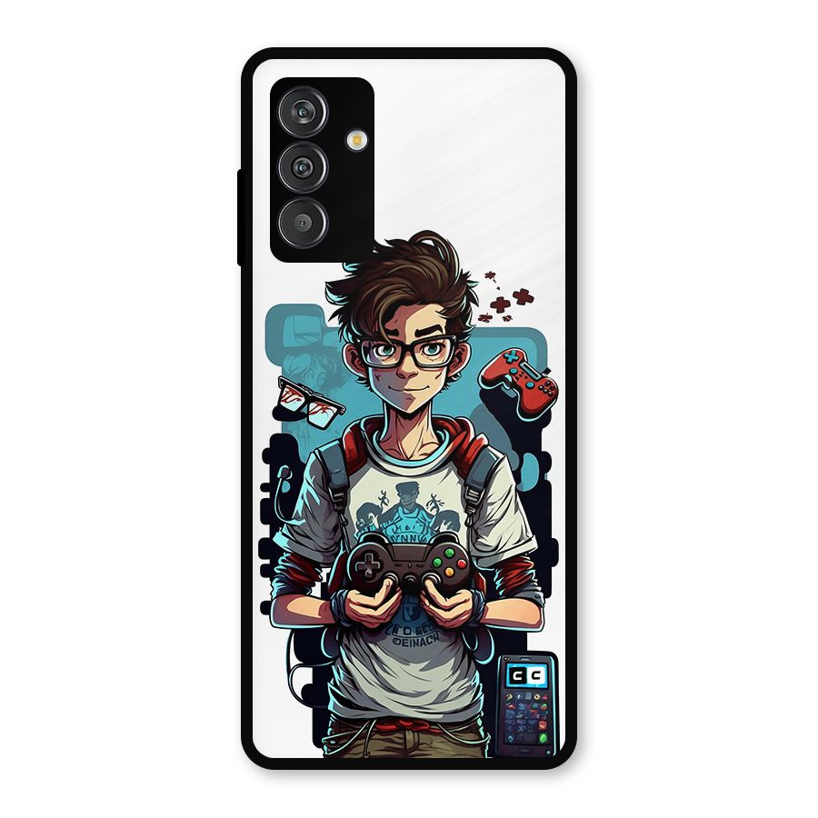 Cool Gamer Guy Metal Back Case for Galaxy F13