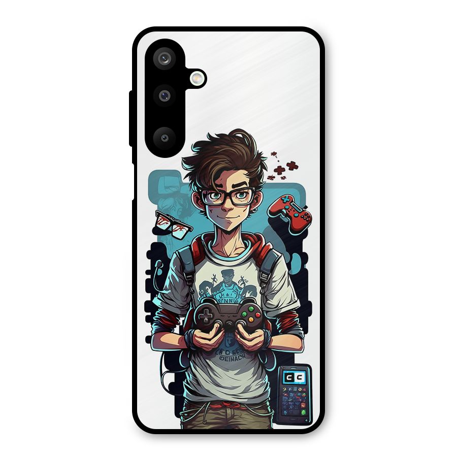 Cool Gamer Guy Metal Back Case for Galaxy M16