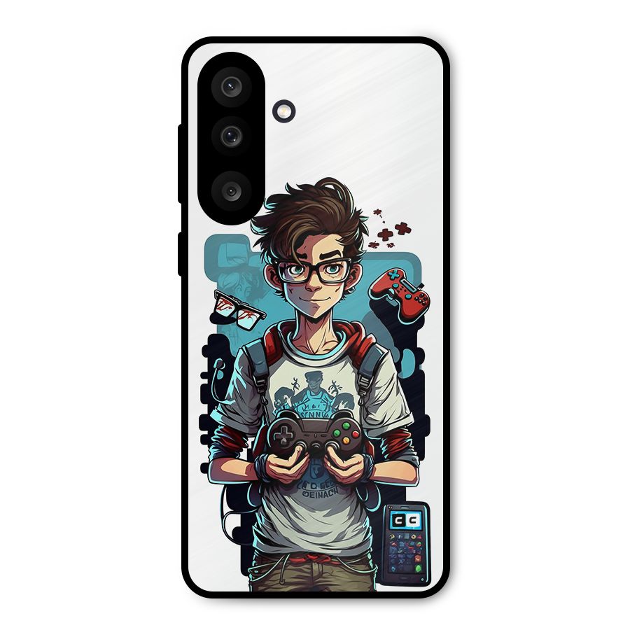 Cool Gamer Guy Metal Back Case for Galaxy M56