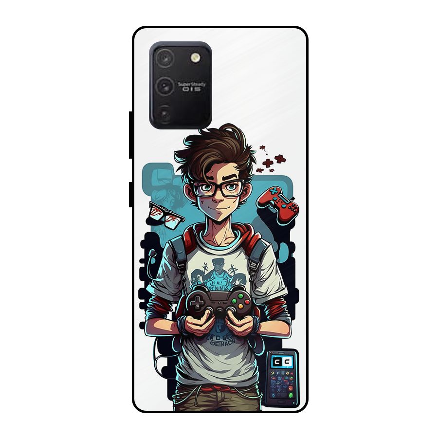 Cool Gamer Guy Metal Back Case for Galaxy S10 Lite