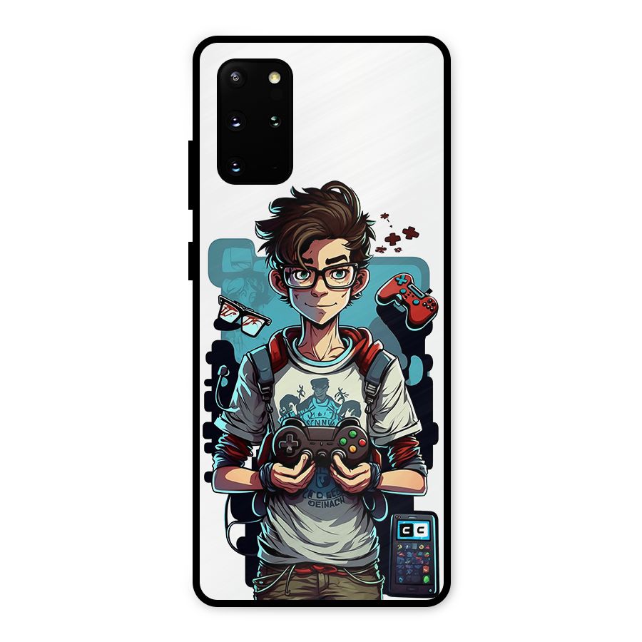Cool Gamer Guy Metal Back Case for Galaxy S20 Plus