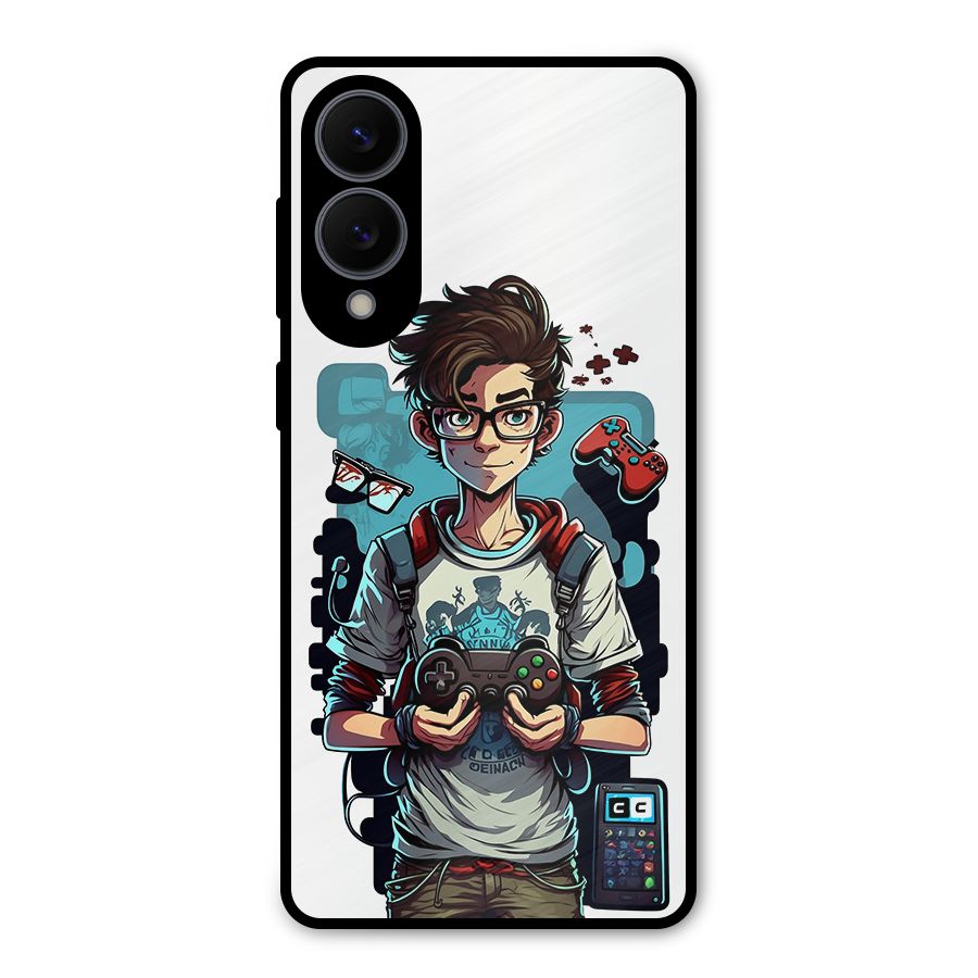 Cool Gamer Guy Metal Back Case for Galaxy S25 Edge