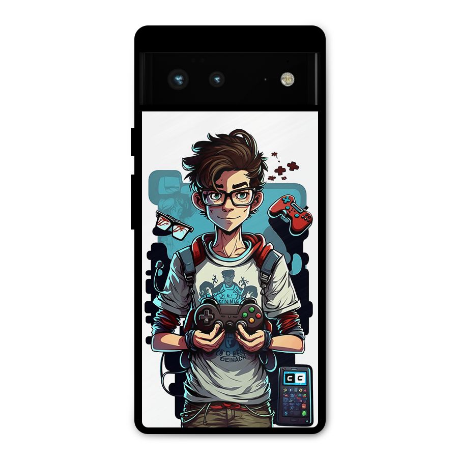 Cool Gamer Guy Metal Back Case for Google Pixel 6