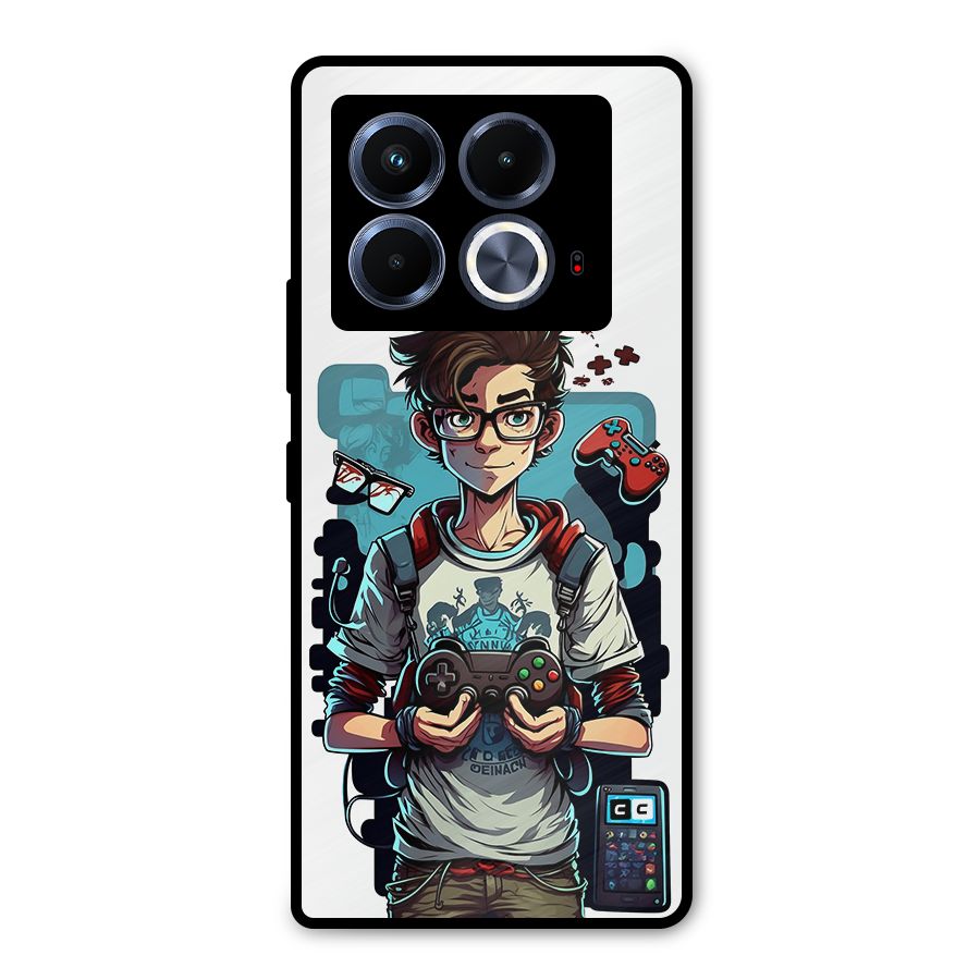 Cool Gamer Guy Metal Back Case for Infinix Note 40 5G