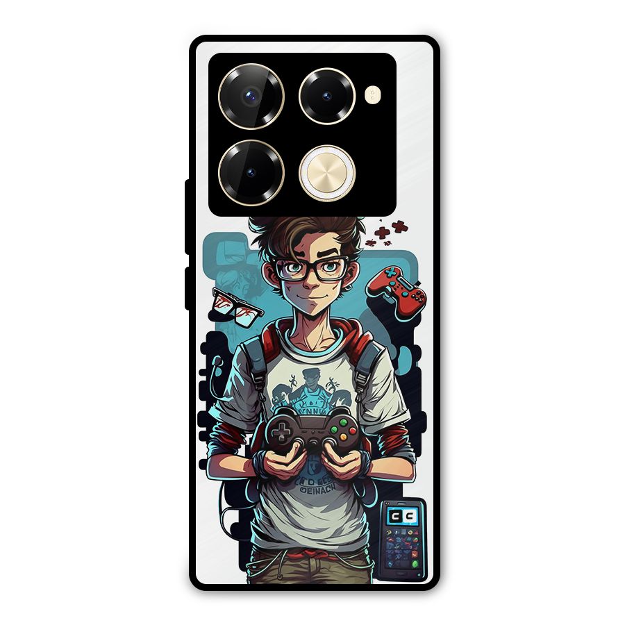 Cool Gamer Guy Metal Back Case for Infinix Note 40 Pro