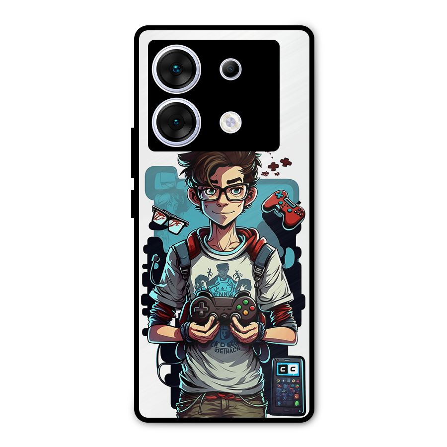 Cool Gamer Guy Metal Back Case for Infinix Zero 30 5G