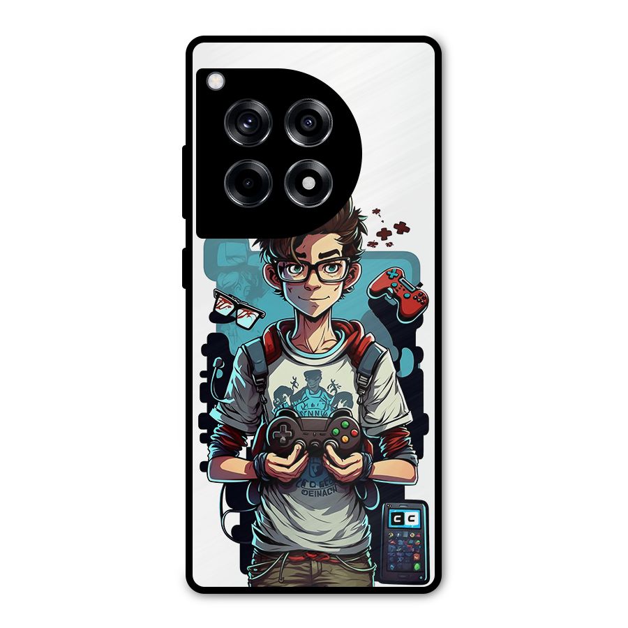 Cool Gamer Guy Metal Back Case for OnePlus 12R