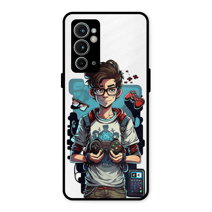 Cool Gamer Guy Metal Back Case for OnePlus 9RT 5G