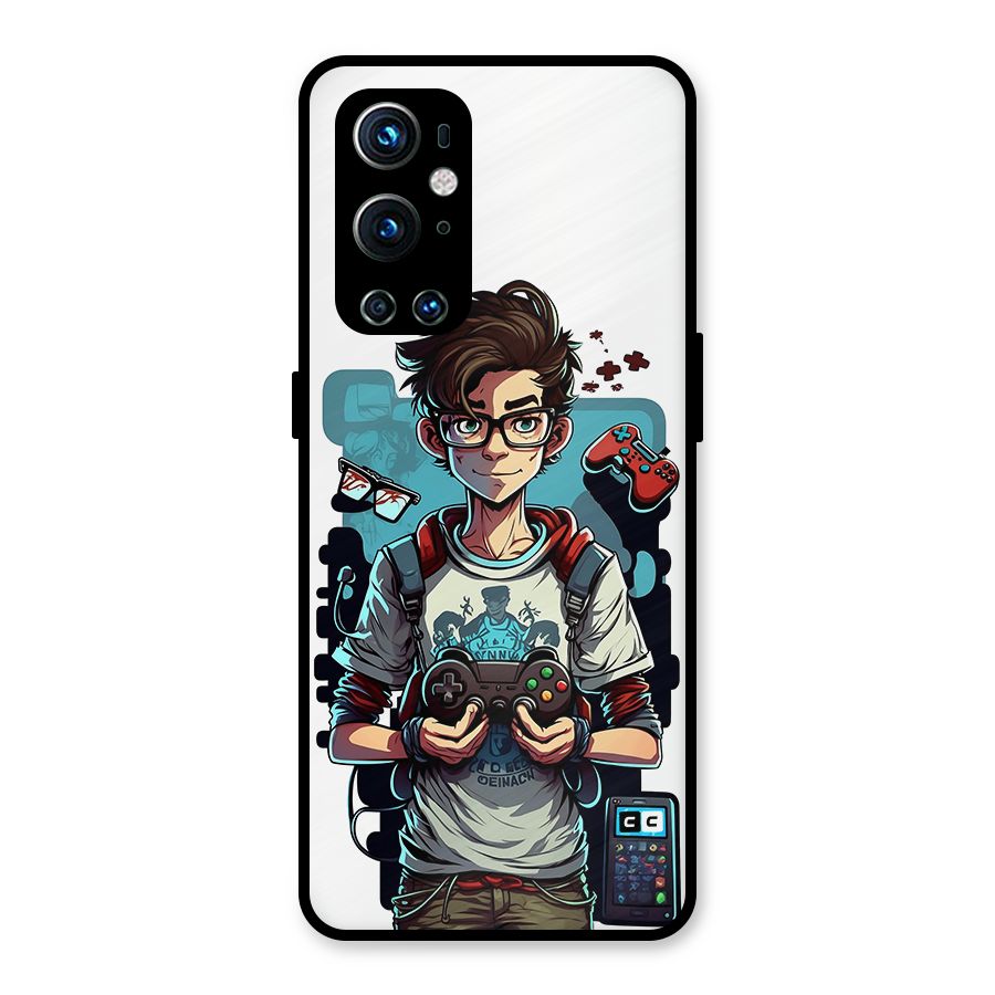 Cool Gamer Guy Metal Back Case for OnePlus 9 Pro