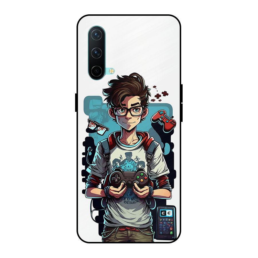 Cool Gamer Guy Metal Back Case for OnePlus Nord CE 5G