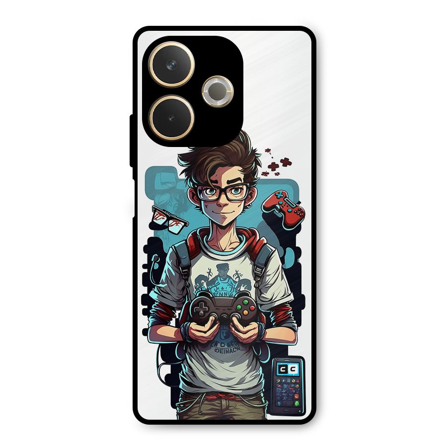 Cool Gamer Guy Metal Back Case for Oppo A5 Pro