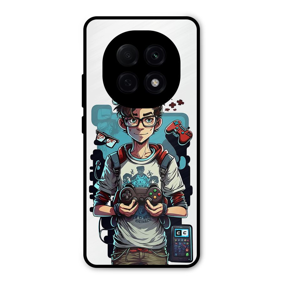 Cool Gamer Guy Metal Back Case for Oppo F29 Pro