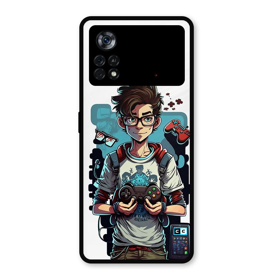 Cool Gamer Guy Metal Back Case for Poco X4 Pro 5G